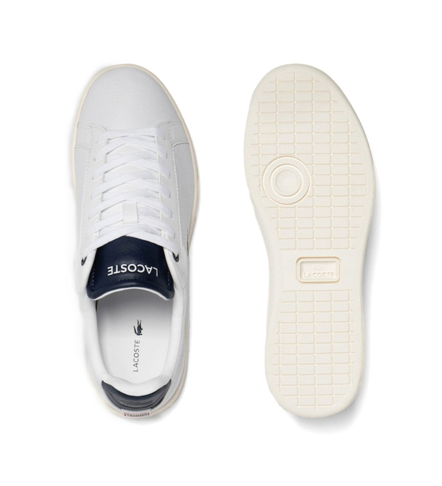 Tênis Lacoste Carnaby Pro de couro, branco