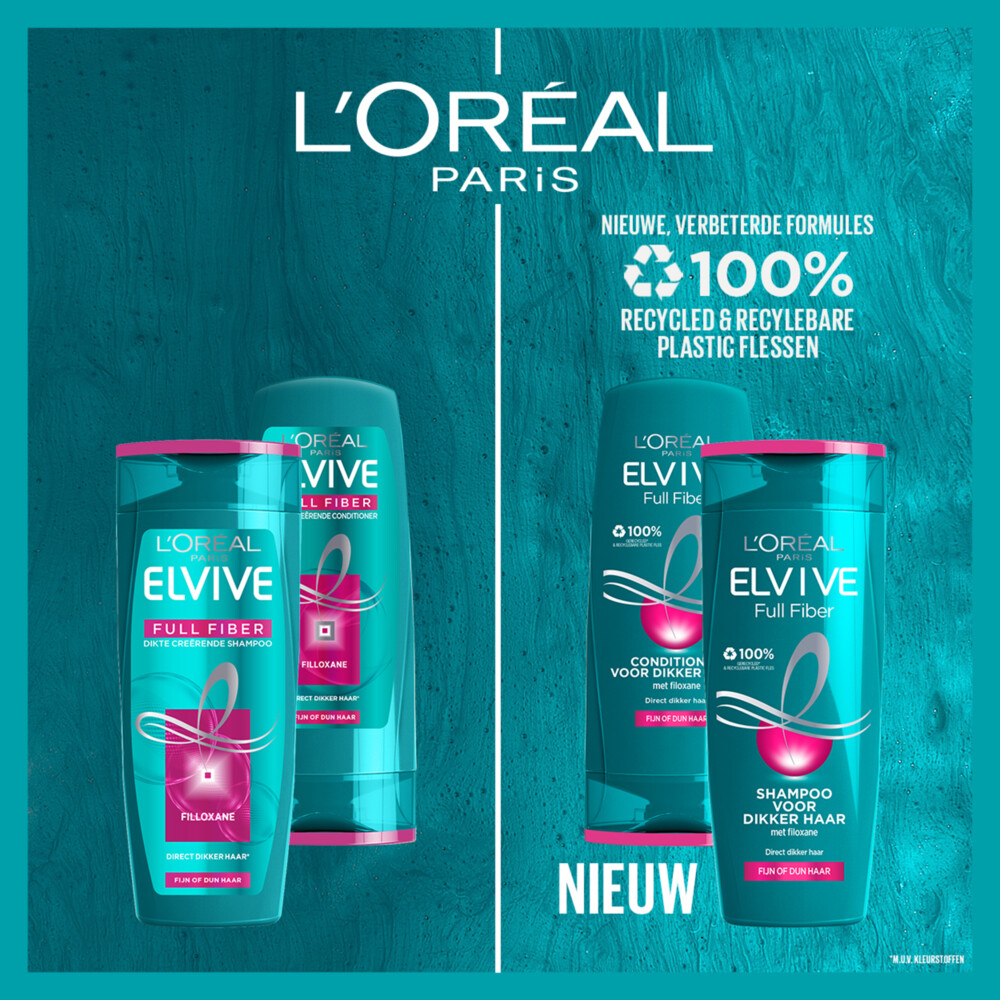 6x L'Oréal Elvive Full Fiber Shampoo250 ml