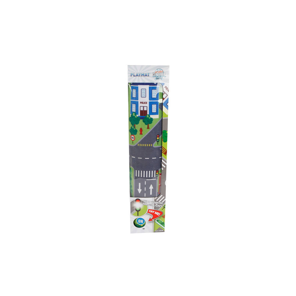 Kids Globe verkeerskleed met LED verkeerslichten - 72 x 120 cm
