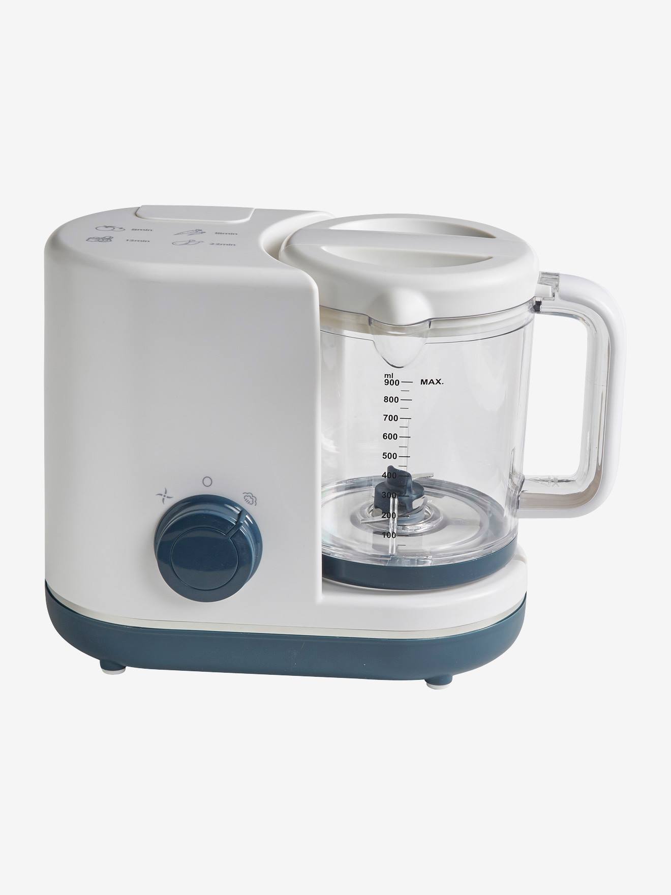 Panela a vapor/misturadora 5 em 1 Vertbaudet Magic Cooker - Branco Claro
