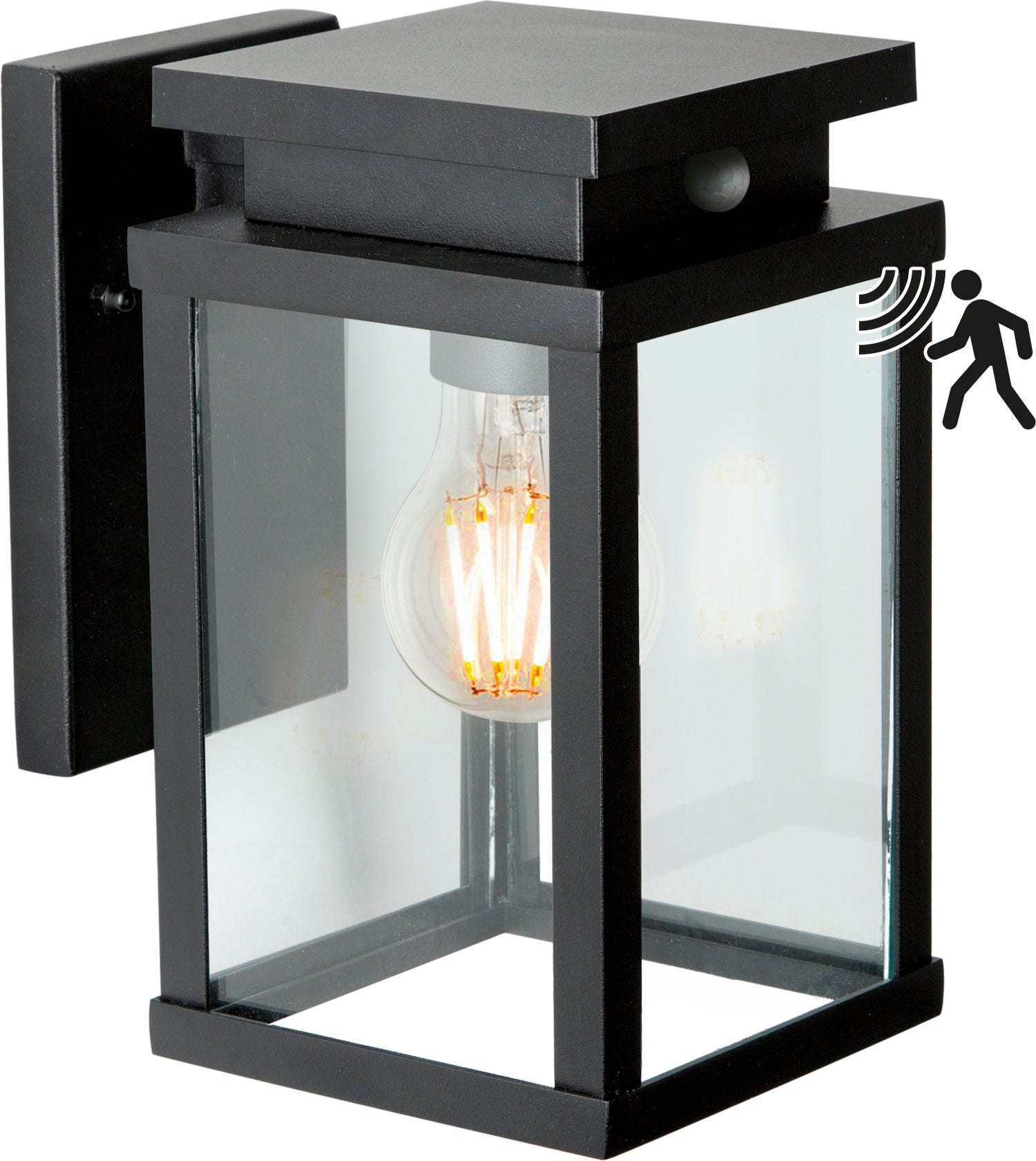 KS Verlichting wandlamp Jersey Sensor zwart 18 x 13 x 22 cm