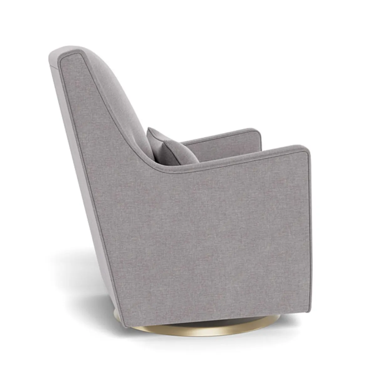 Monte Fauteuil Berçant et Pivotant Luca - Pebble Gris  Or