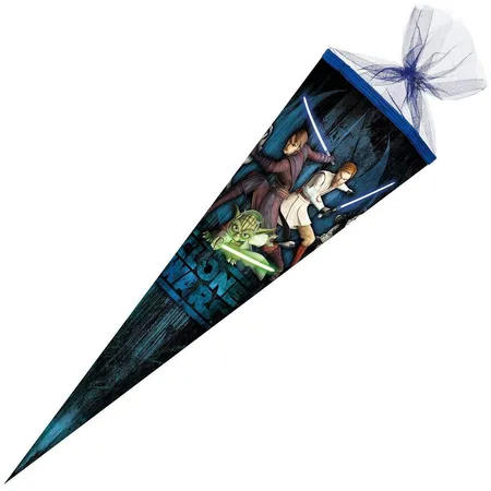 Nestler Schultüte Clone Wars, Tüllverschluss, 6-eckig, 85 cm