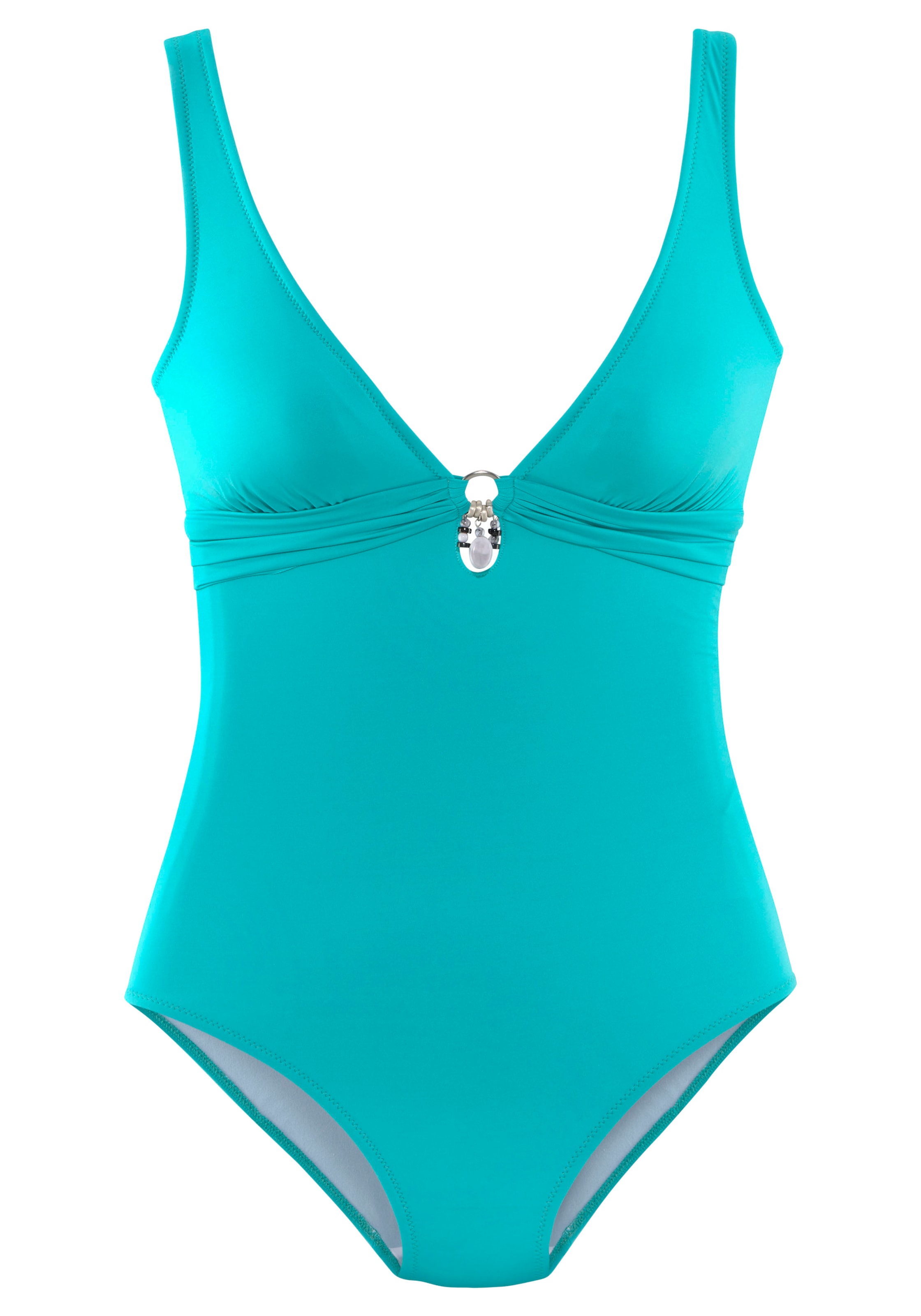 Bruno Banani Badeanzug , mit silberfarbenem Accessory