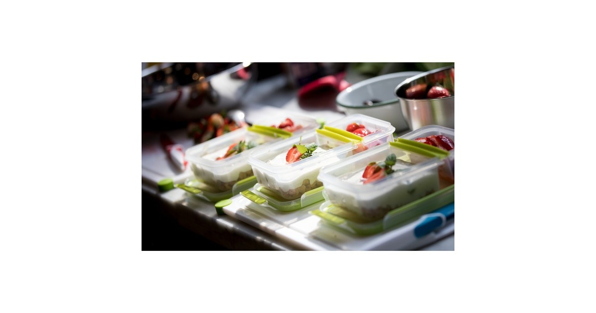 EmsaClip & Go Yoghurtbox 0,6 L lunchbox  (Lichtgroen/transparant, met 