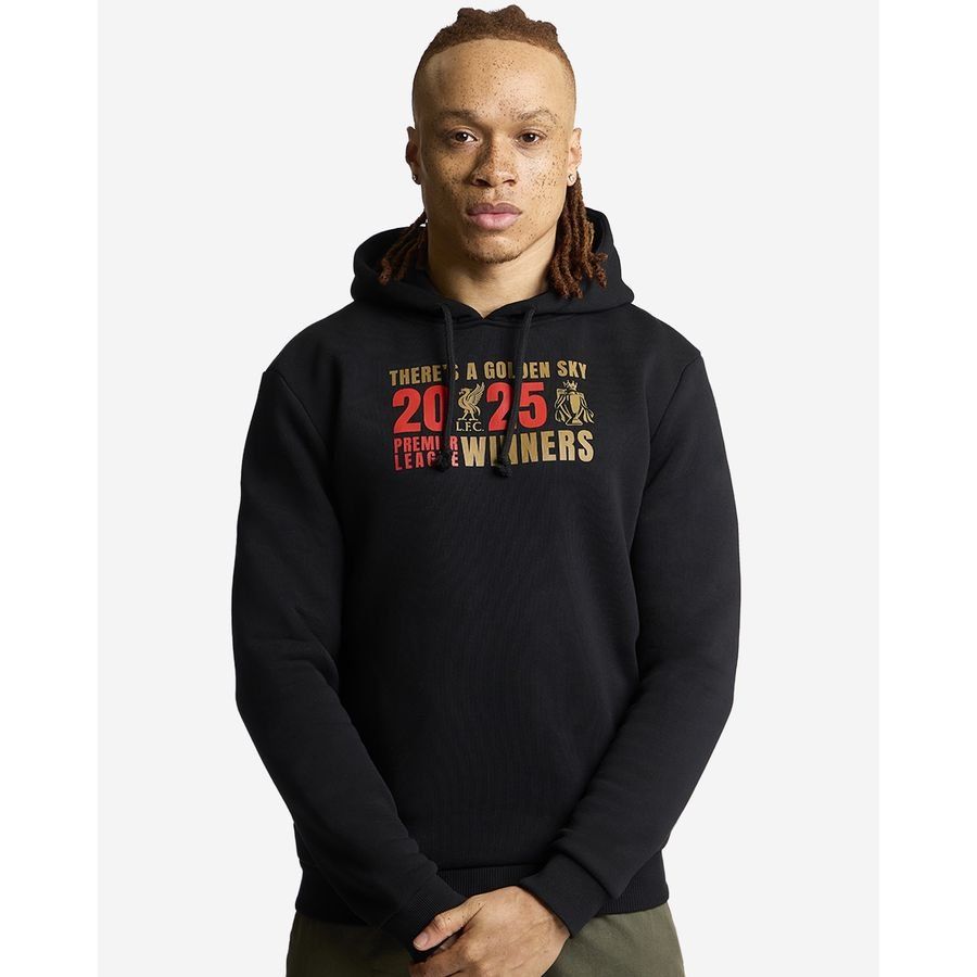 Liverpool Sweat à Capuche EPL Champions 2024/25 - Noir PRÉ-COMMANDE