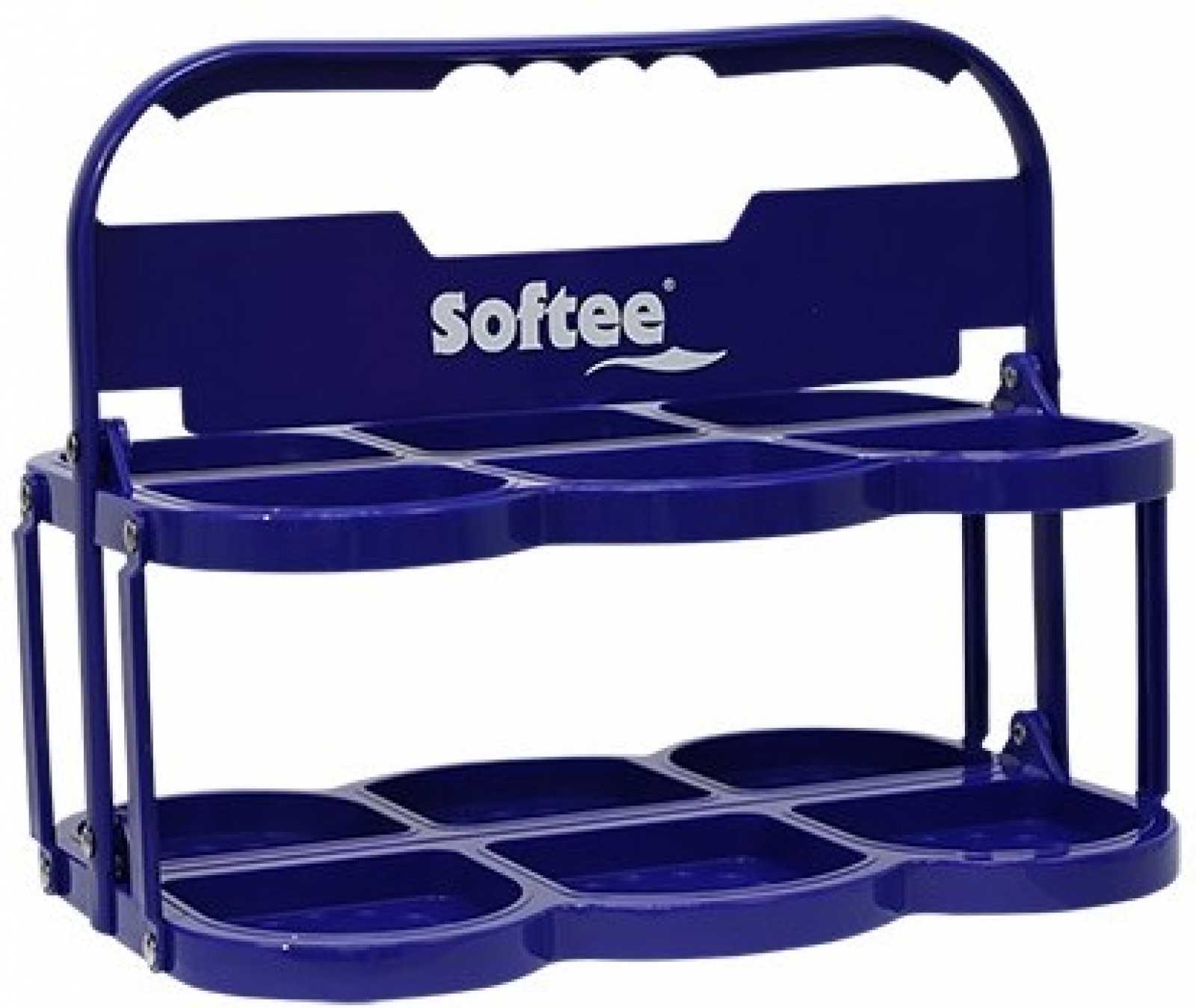 Porta-garrafas dobrável Softee Deluxe 6 x 1 L 1 Azul