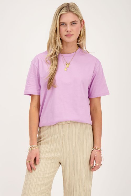 Lila T-shirt ''Les fleurs''