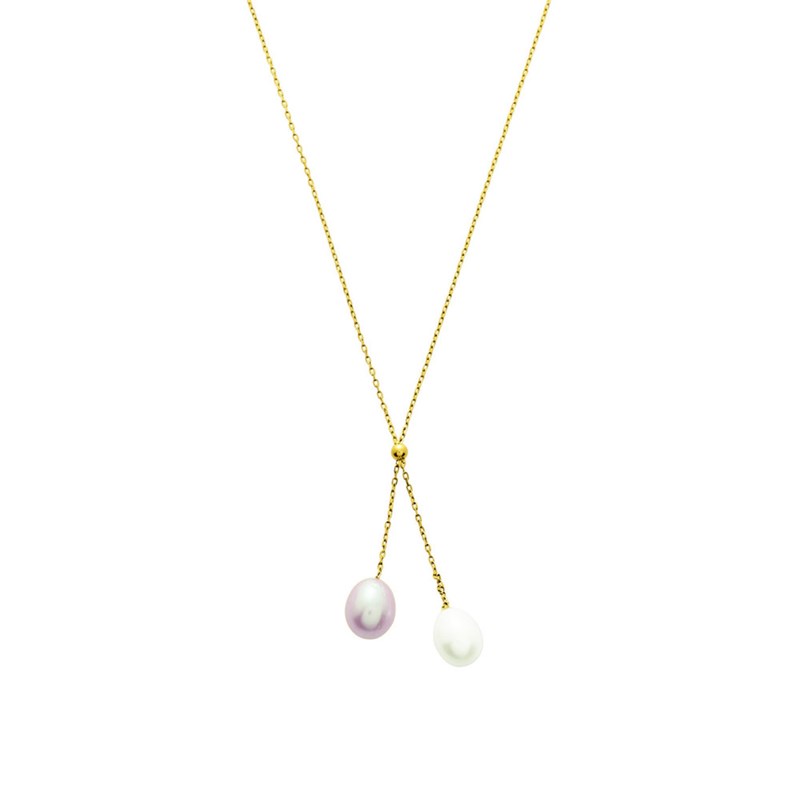 Collier Femme - perle - Or 18 Carats - Longueur : 42 cm