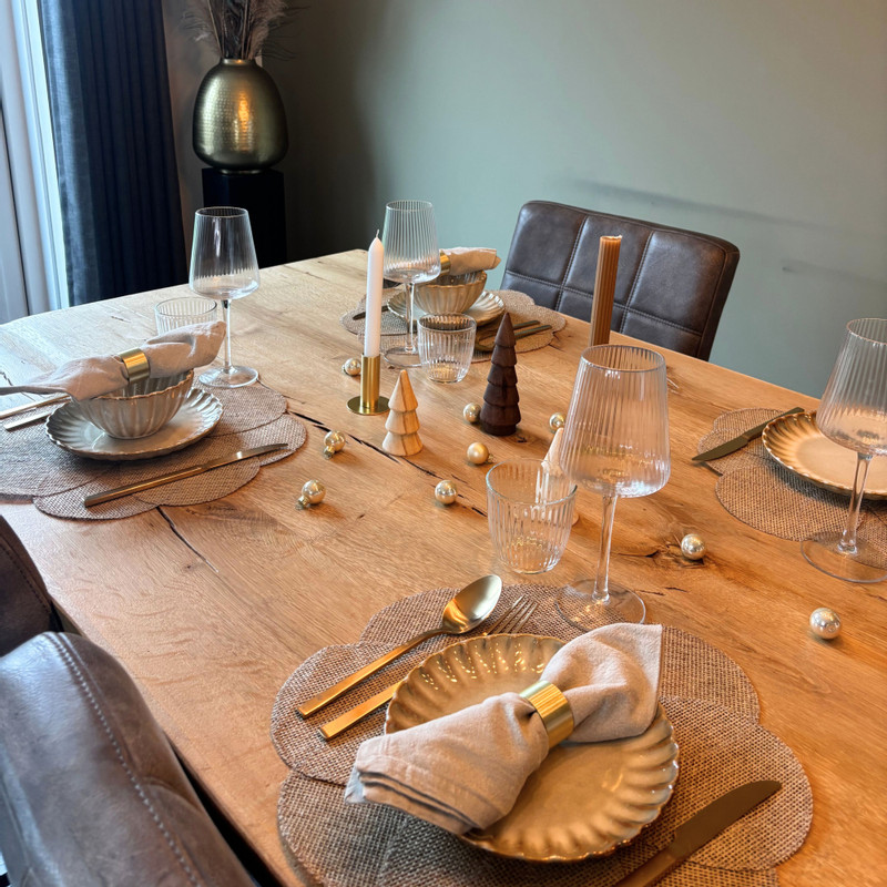 Dinerbord Caro - beige - ø25.6x3 cm