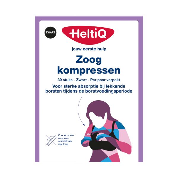 HeltiQ Zoogkompressen Voorgevormd - Wit