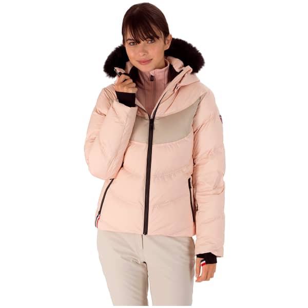 Veste de ski ROSSIGNOL W SIGNATURE DOWN JKT POWDER PINK