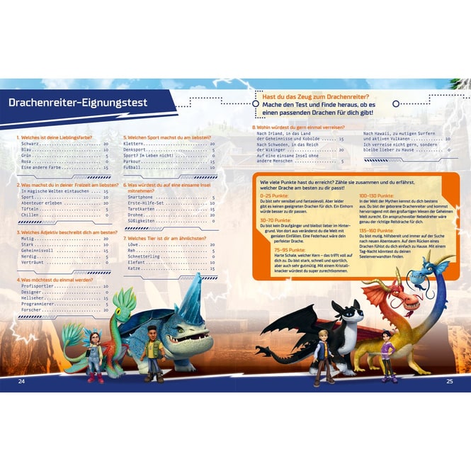 Dragons - Die 9 Welten - Rätseln und Stickern für Drachenreiter