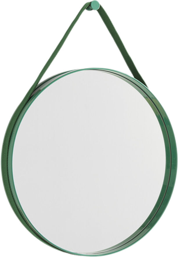 Hay Strap Mirror No 2, Ø50 Green