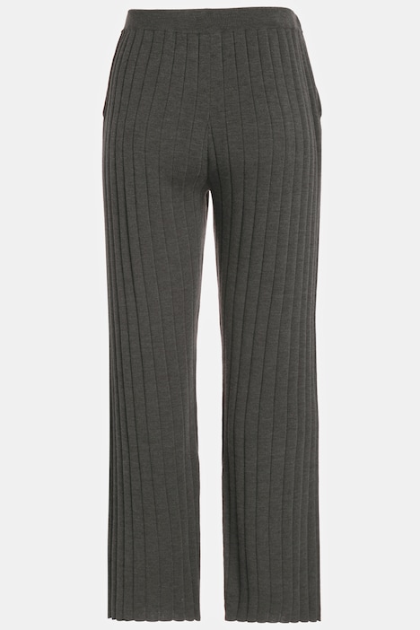 Strickhose, Rippstrick, weites Bein, Elastikbund