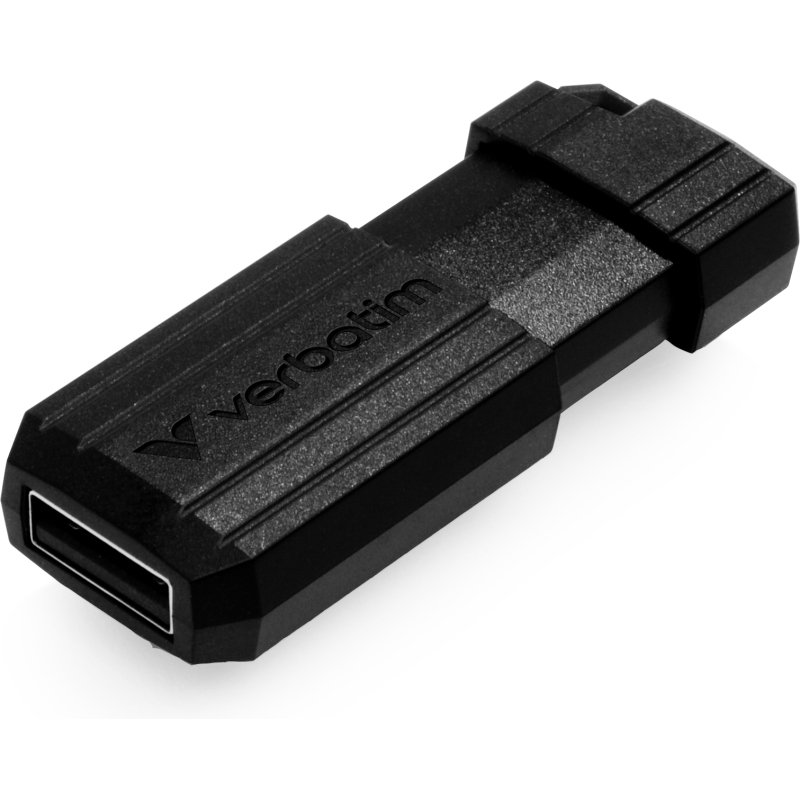 Verbatim Micro-clé USBPinStripe de 32 Go - noire