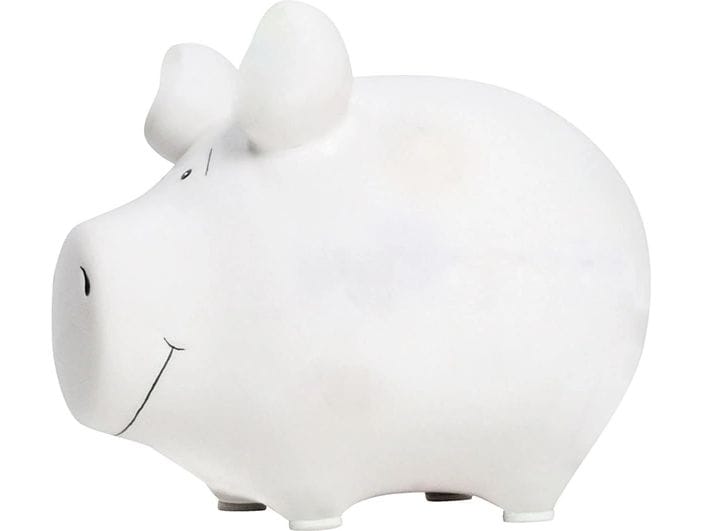 G. Wurm Spardose Sparschwein 12.5 x 9 x 9 cm Sparkasse zum Aufbewahren von Geld