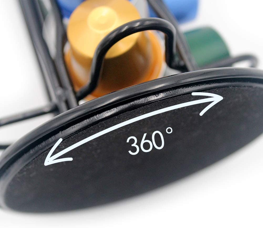 Nespresso Kaffeekapsel Halterung für 40 Kapseln - Schwarz