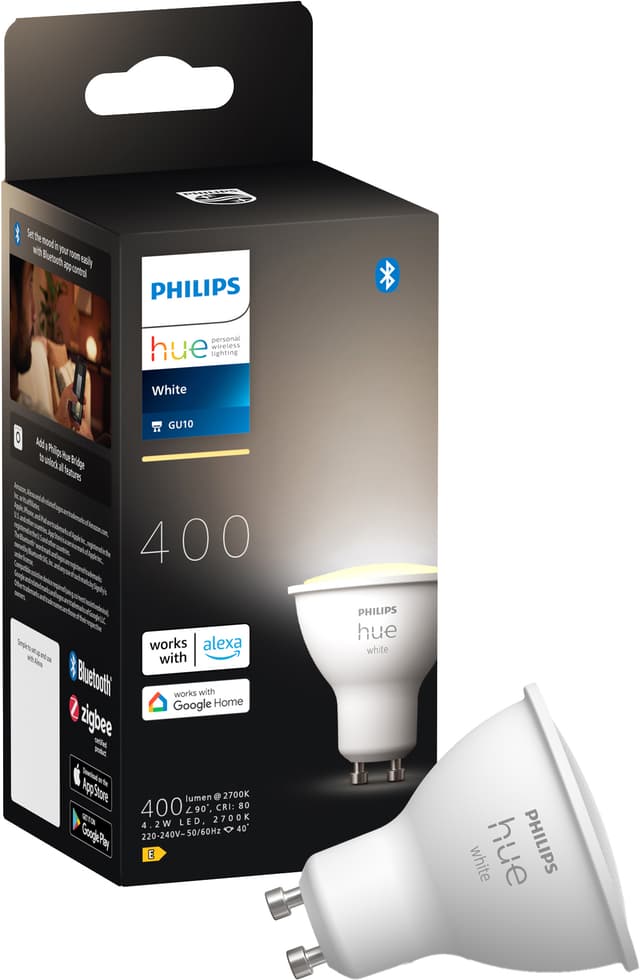 Philips Hue LED-pære GU10 4.2W