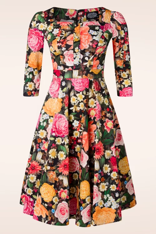 Hearts & Roses Stella floral swing jurk in multi