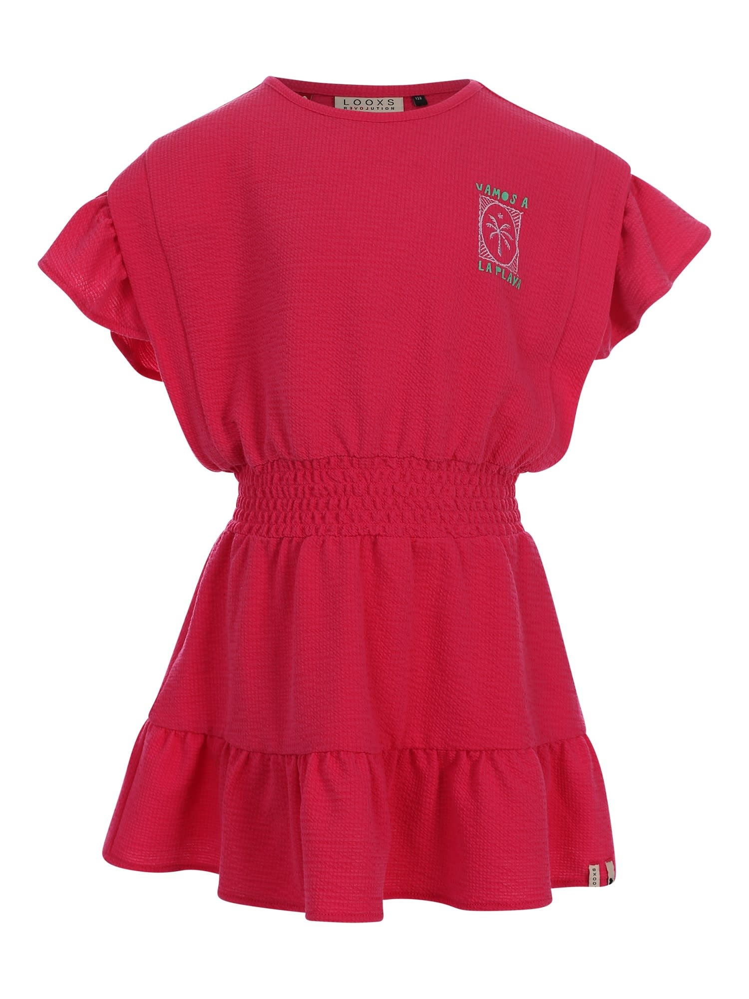 Looxs Looxs little dress ss warm pink