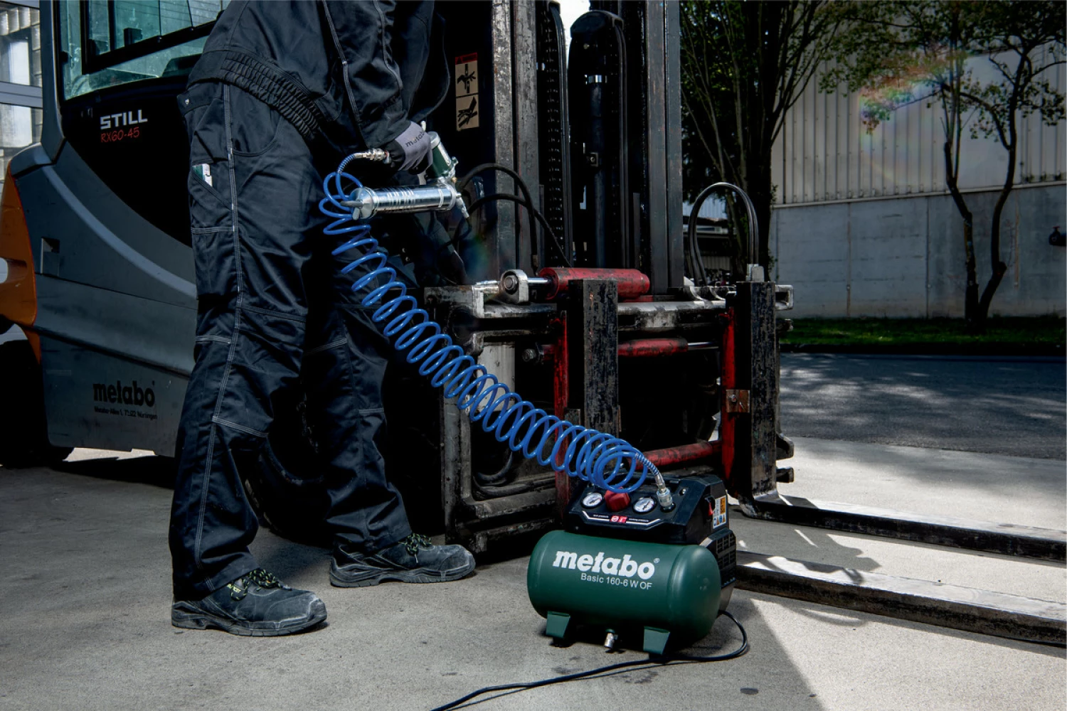 Metabo Basic 160-6 W OF Compressor - 8 bar - 6L - 55 l/min
