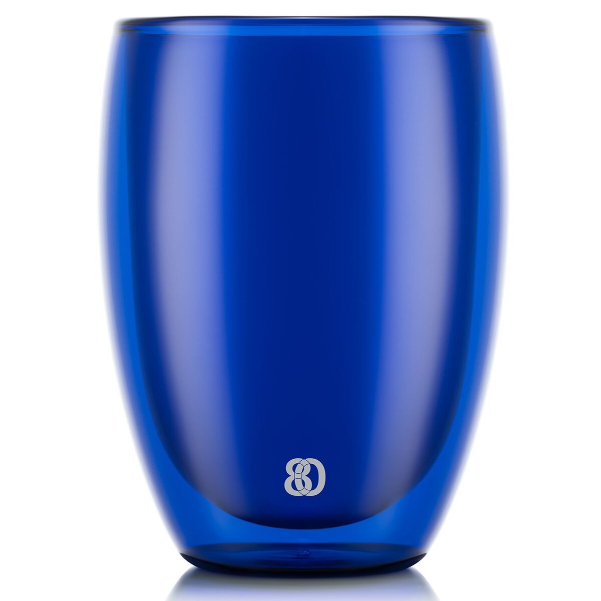 PAVINA dobbeltvegget glass 35 cl 2-pakning, blå