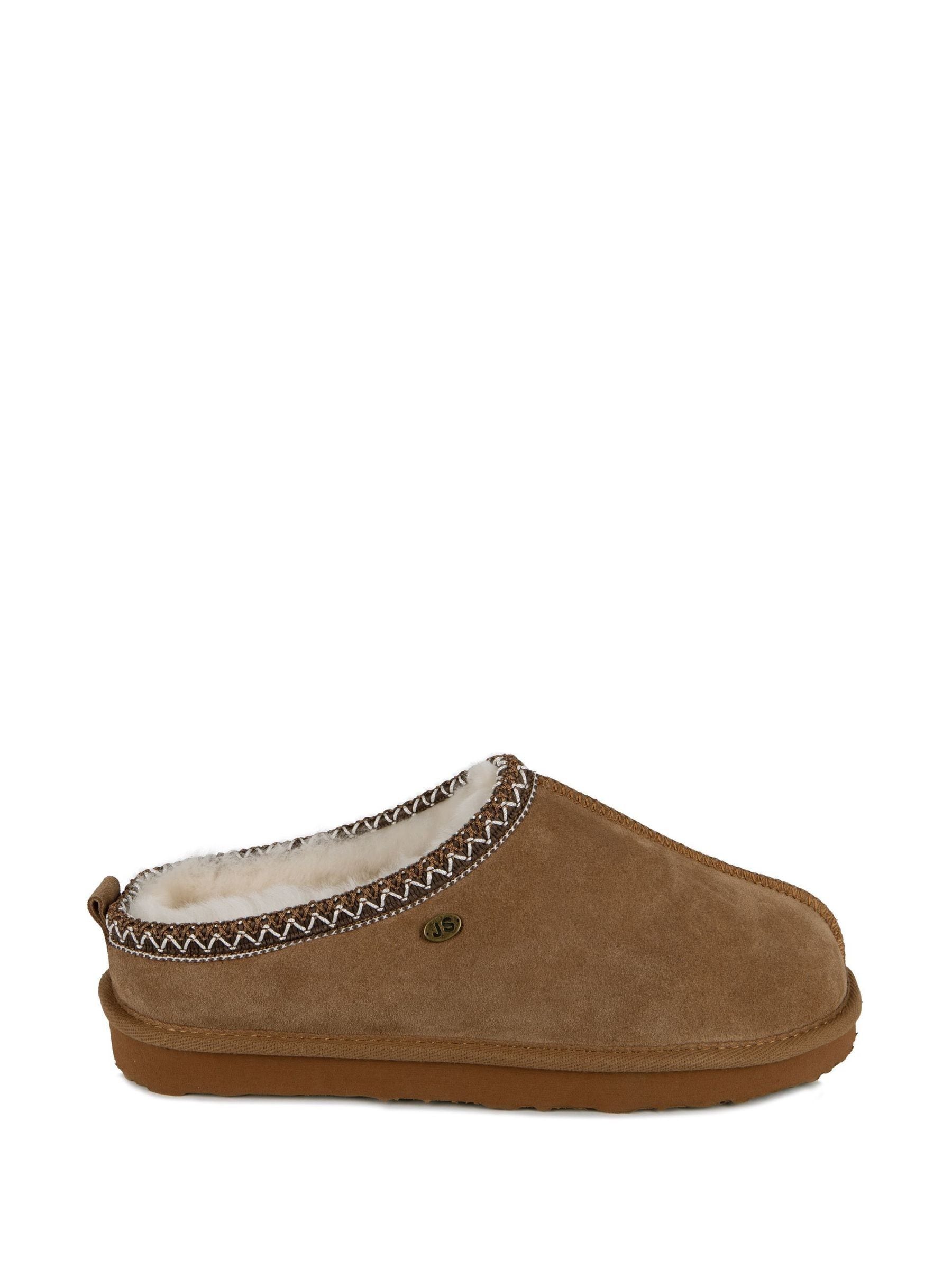 Lichtbruin - Just Sheepskin Heren Miles Pantoffels