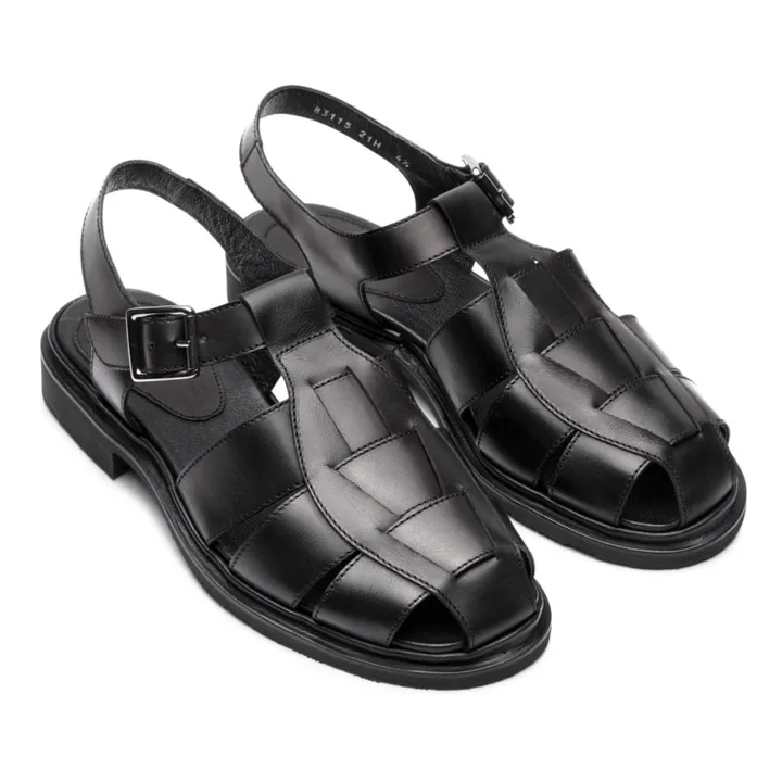 Paraboot Sandales Iberis Lisse | Noir