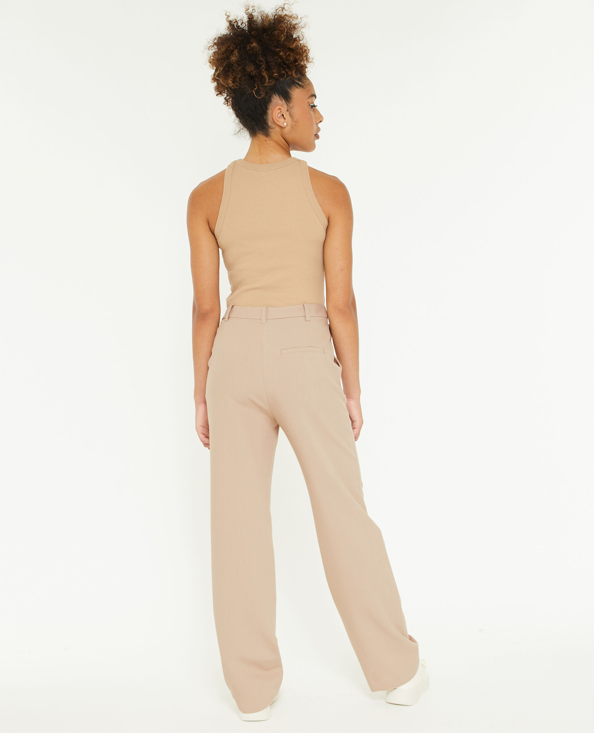 Pantalon droit city - Beige
