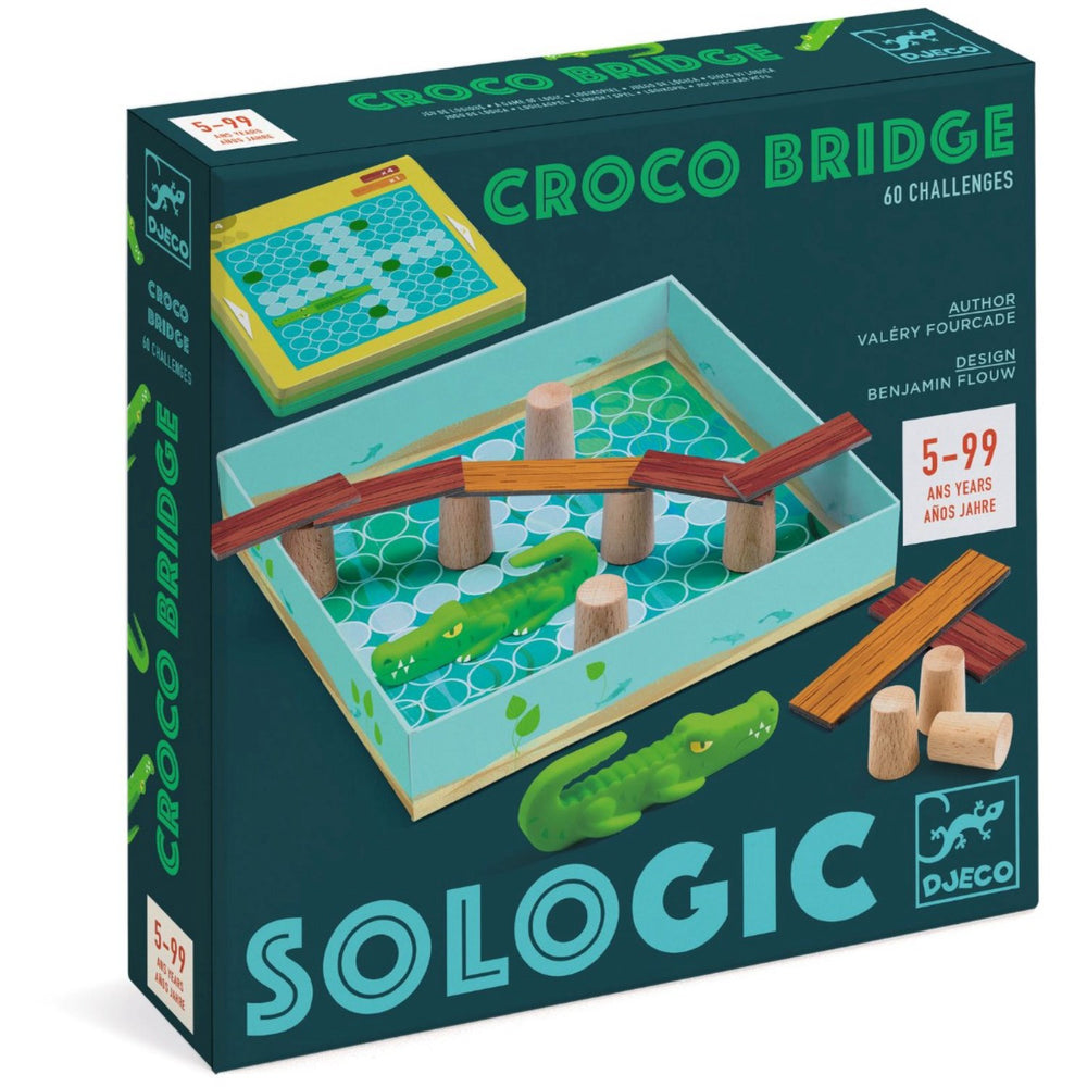 Køb Djeco Spil Sologic, Croco Bridge