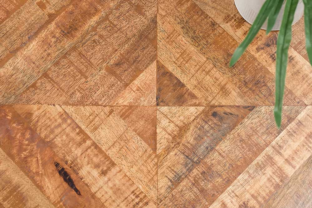 Massiver Beistelltisch INFINITY HOME 60cm Mangoholz Industrial Design
