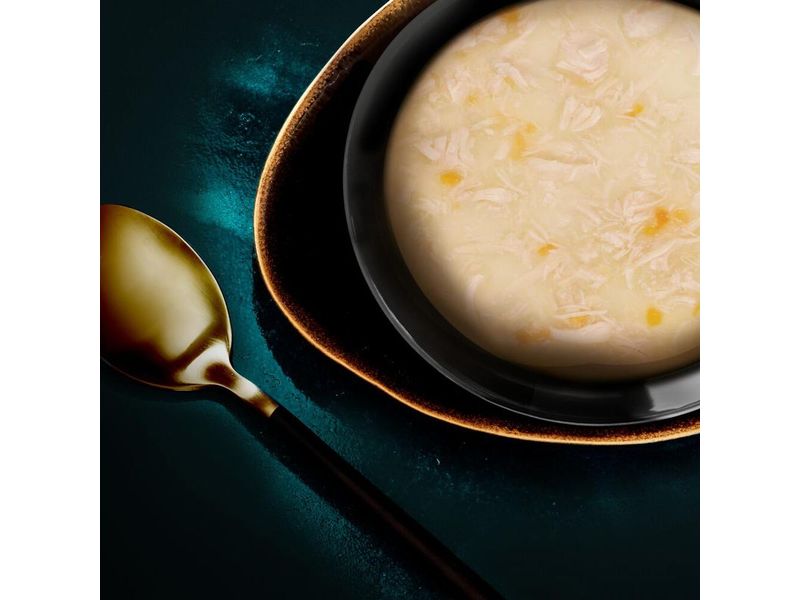Sheba Nassfutter Classic Soup mit Hühnchenbrustfilet, 4 x 4 Alleinfuttermittel für ausgewachsene Katzen