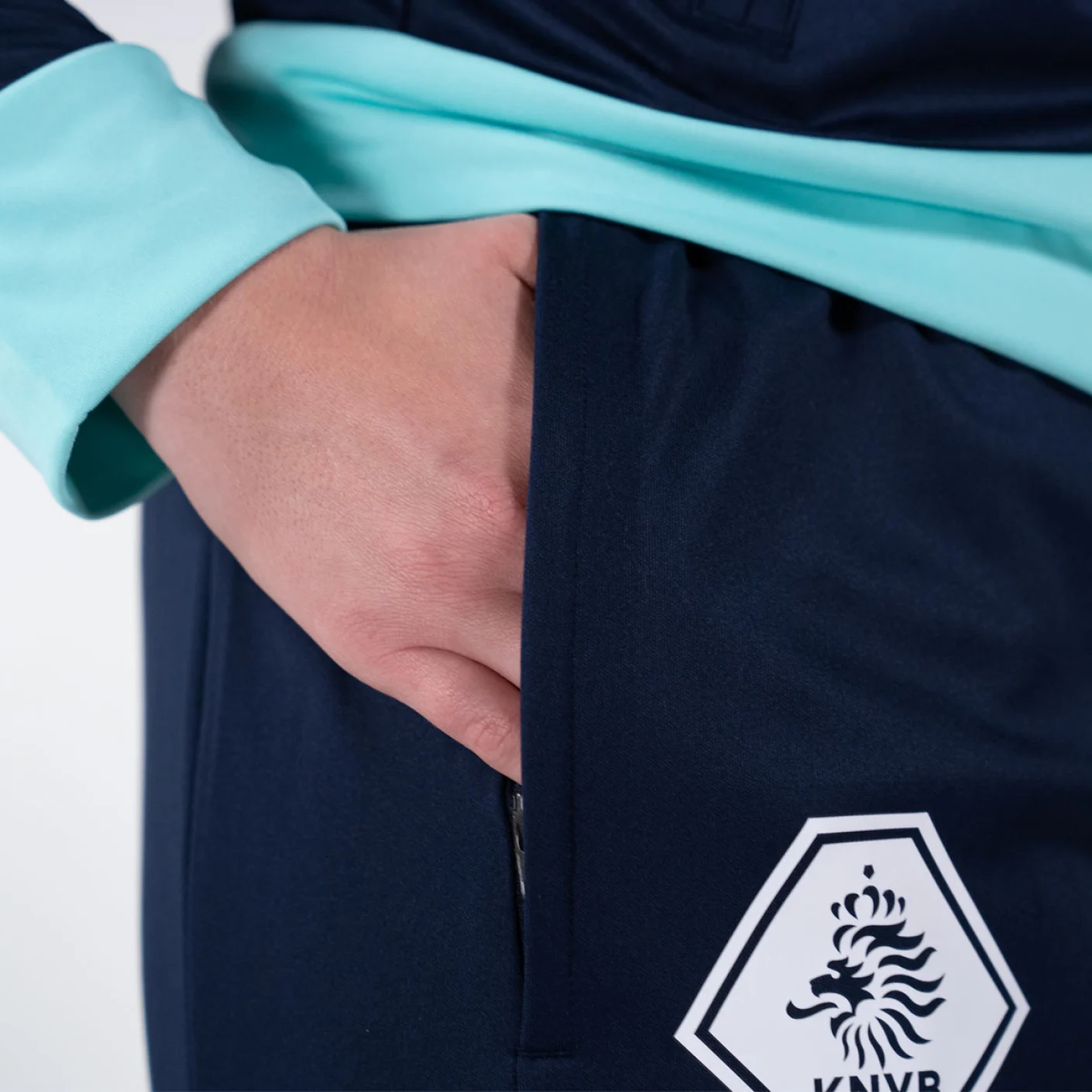 Nike KNVB Trainingspak 2024-2026 Dames Donkerblauw Turquoise Zwart