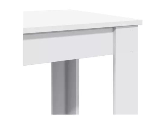 Table de bar blanc 51x50x103,5 cm bois d'ingénierie