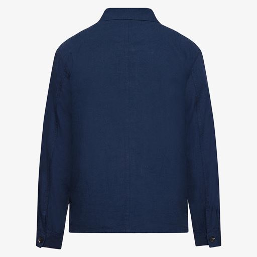Signal Jack Linen Overshirt, Blue Captain, 3XL