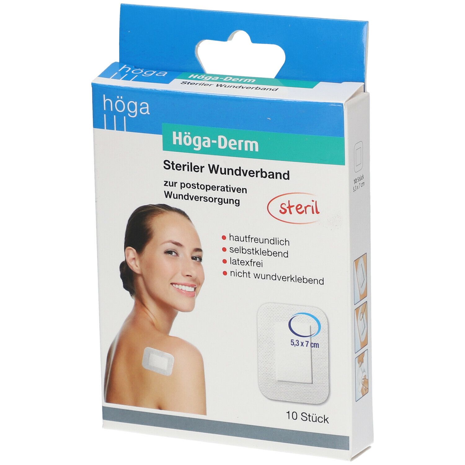 Höga-Derm steriler Wundverband 53 mm x 70 mm