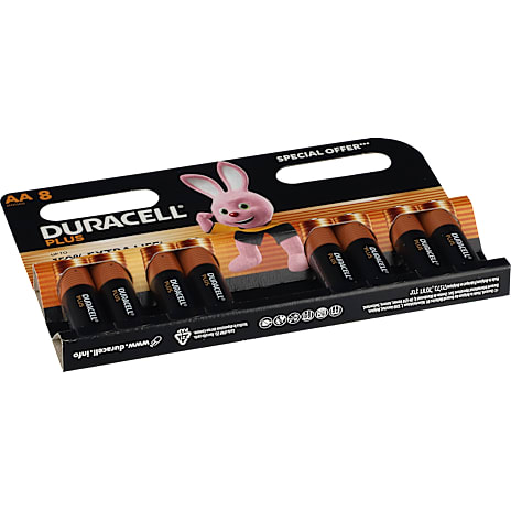 Duracell Plus Boost AA batterier 8-pak