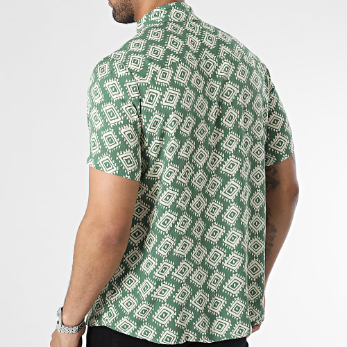 Chemise Manches Courtes Vert