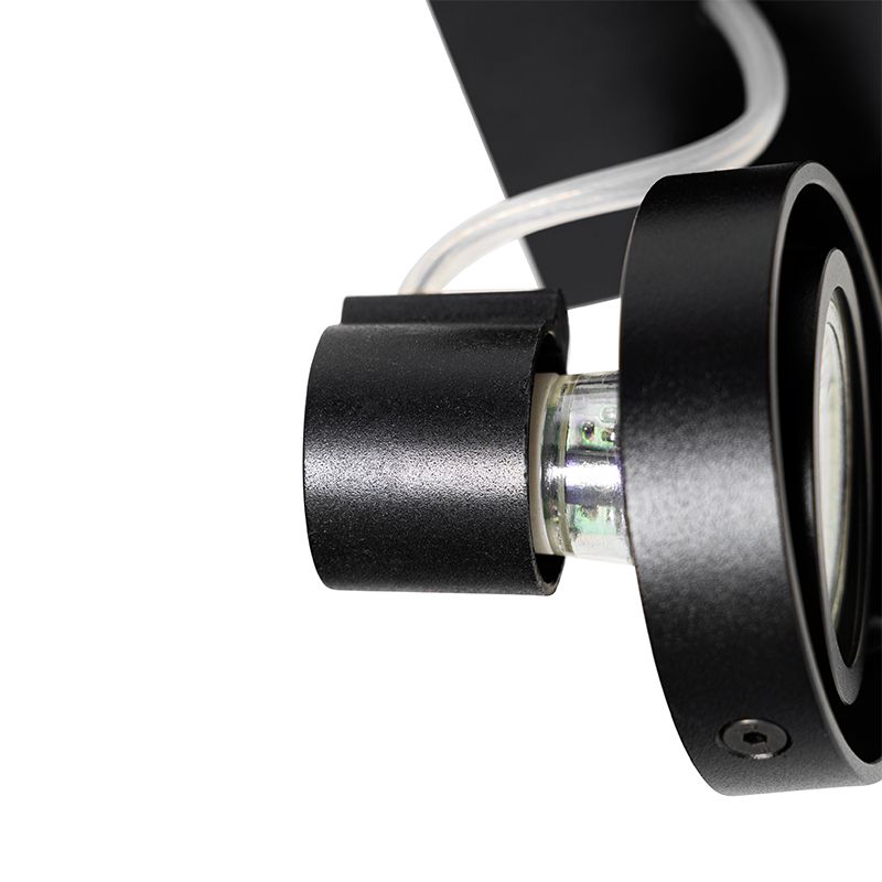 Moderne plafondspot zwart draai- en kantelbaar GU10 50mm - Master