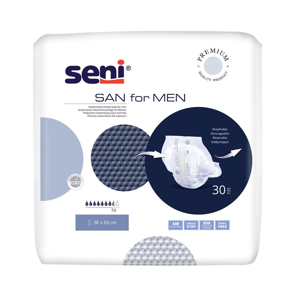 Seni San For Men<br>30 Stück, Beutel