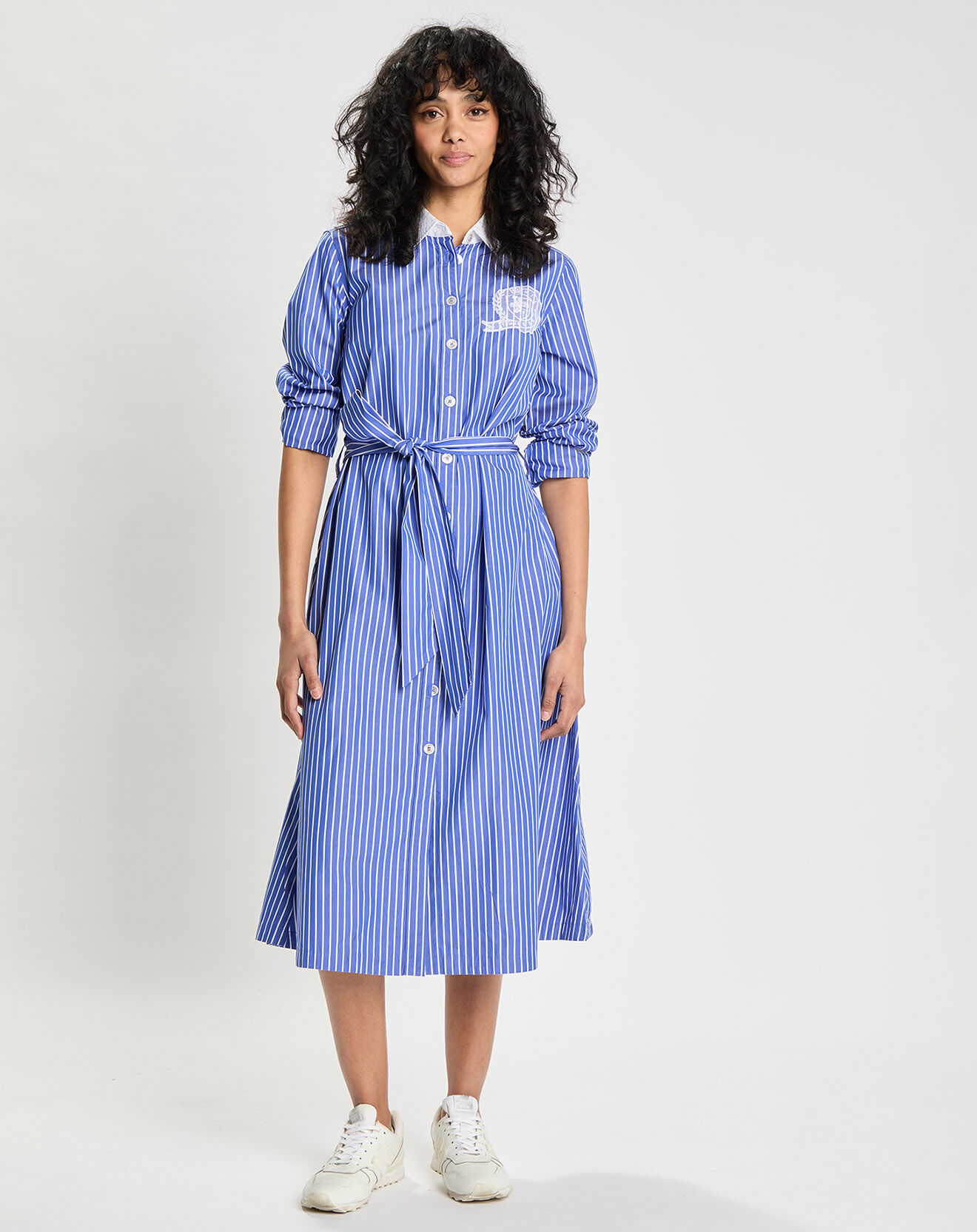 Tommy Hilfiger Robe chemise Icon rayée bleue