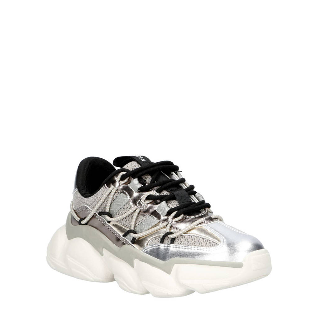 Steve Madden Spectetorsneakers zilver