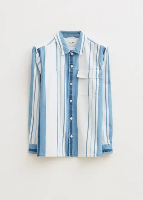 Overshirt met strepen assorti (ASSOR)