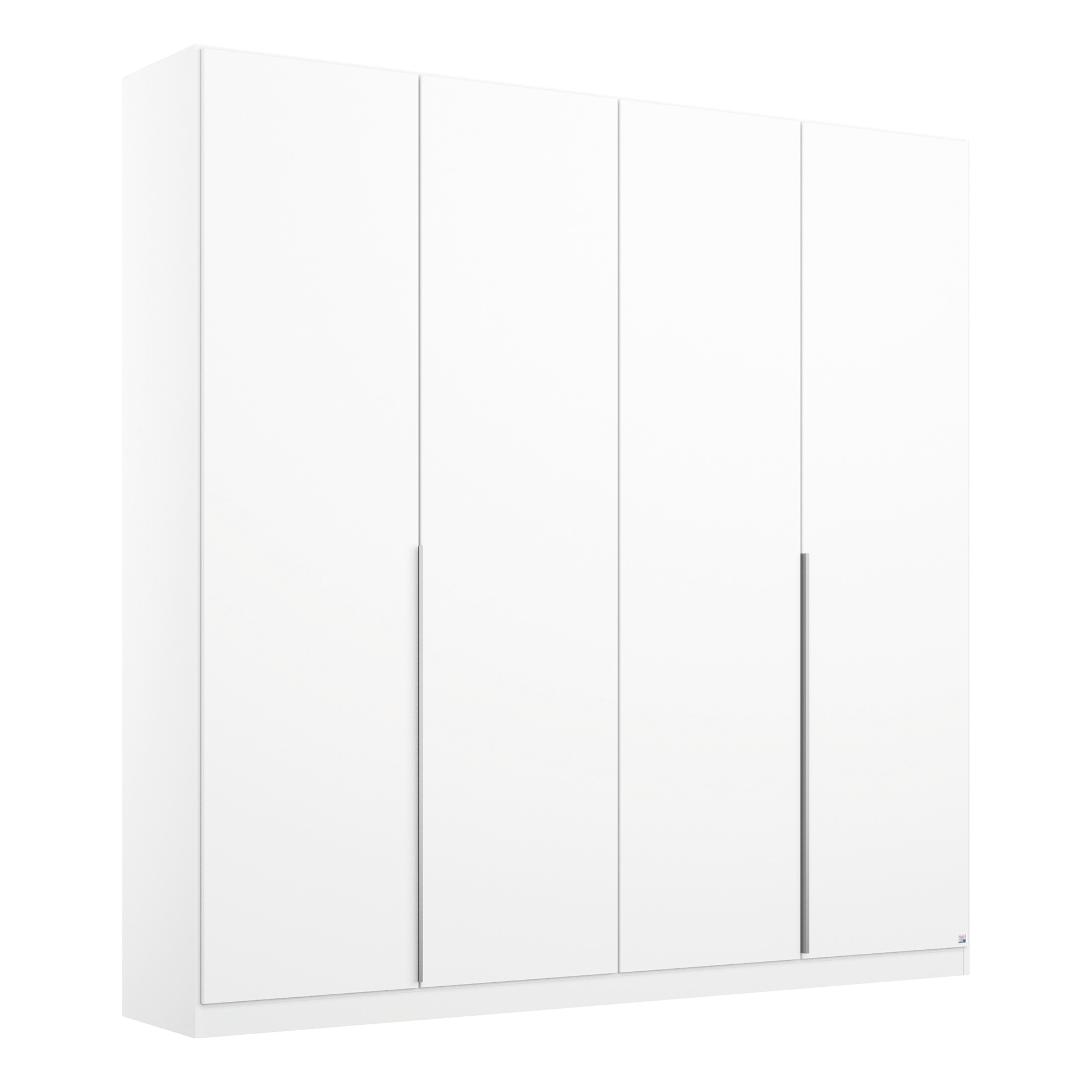 Drehtürenschrank - alpinweiß - 4-türig - 181x210 cm