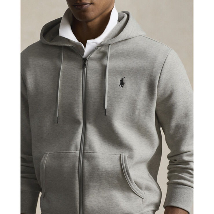 Polo Ralph Lauren Double-Knit Full-Zip Hoodie Grå