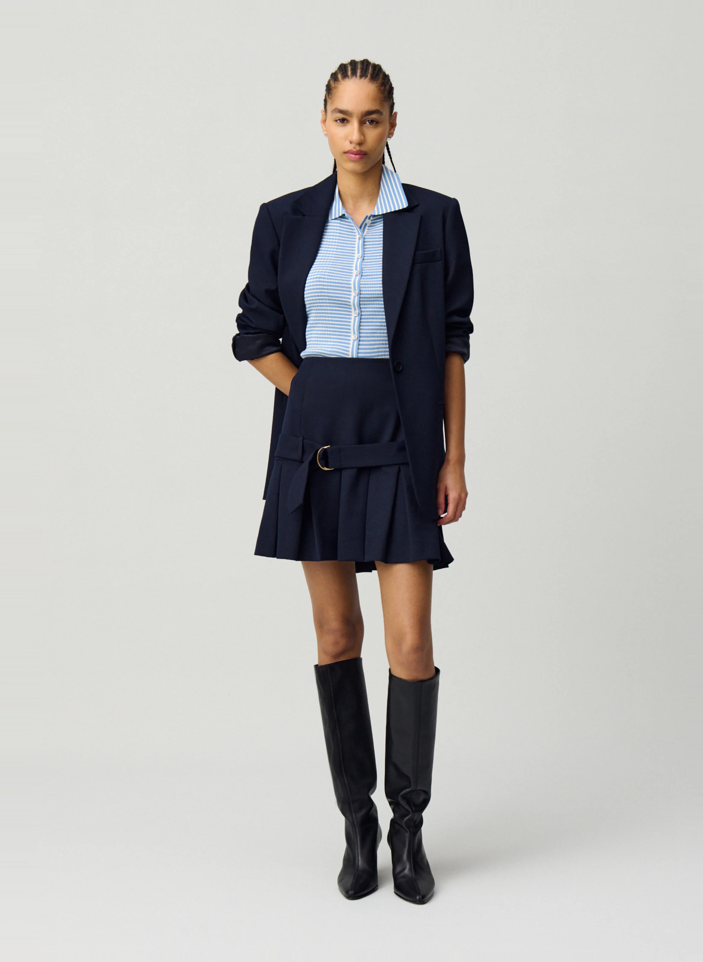 Jupe courte | Bleu