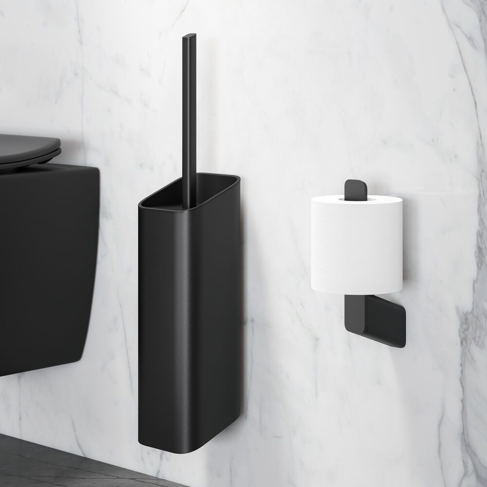 Geesa Shift toiletborstel met houder zwart