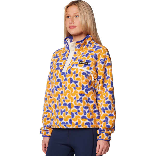 Sweat polaire COLUMBIA HELVETIA II PRINTED CROPPED HALF SNAP W SUNSTONE RETROSCAPE PRINT