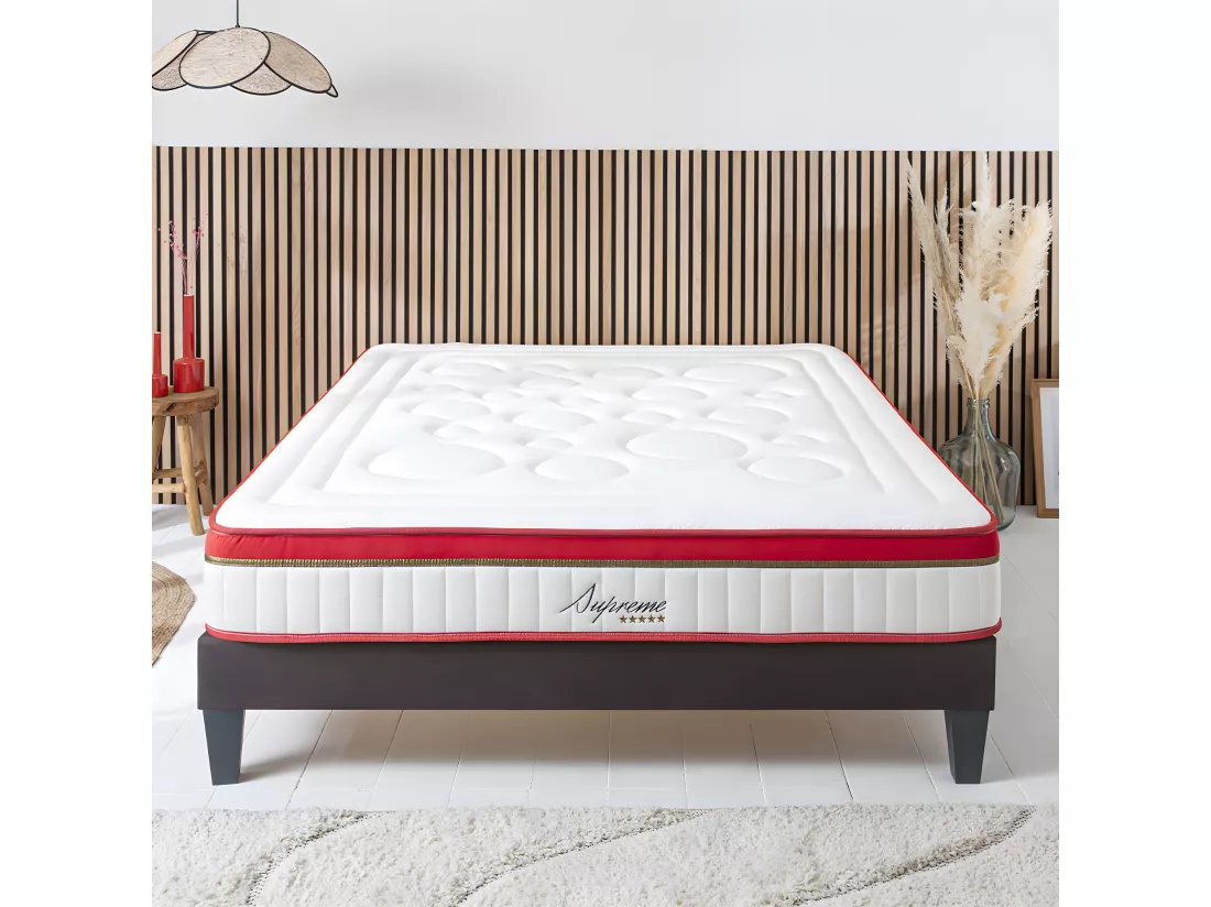 Matelas Suprême mousse Haute densité Accueil mémoire de forme 24 cm - 180 x 200 cm